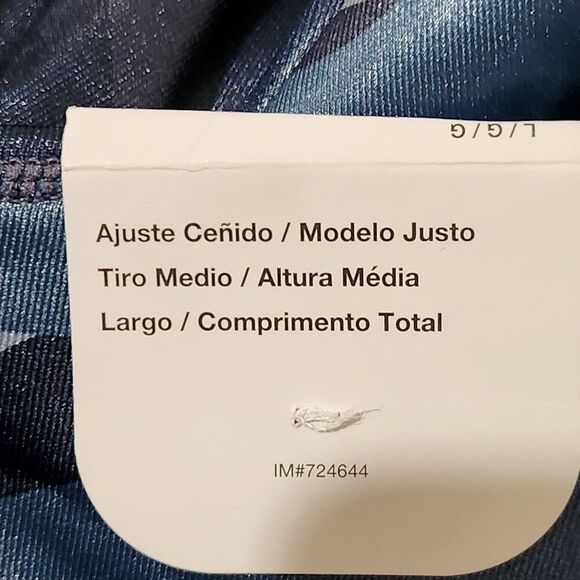 Nike Dri Fit Leggings For Women Size Large Camouflage Pattern Mid Rise - Picture 16 of 16